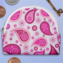 Paisley Pattern Art Background Horseshoe Style Canvas Pouch by Wegoenart