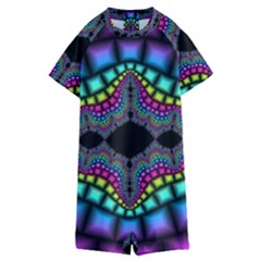 Fractal Art Artwork Digital Art Kids  Boyleg Half Suit Swimwear