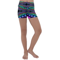 Fractal Art Artwork Digital Art Kids  Lightweight Velour Yoga Shorts