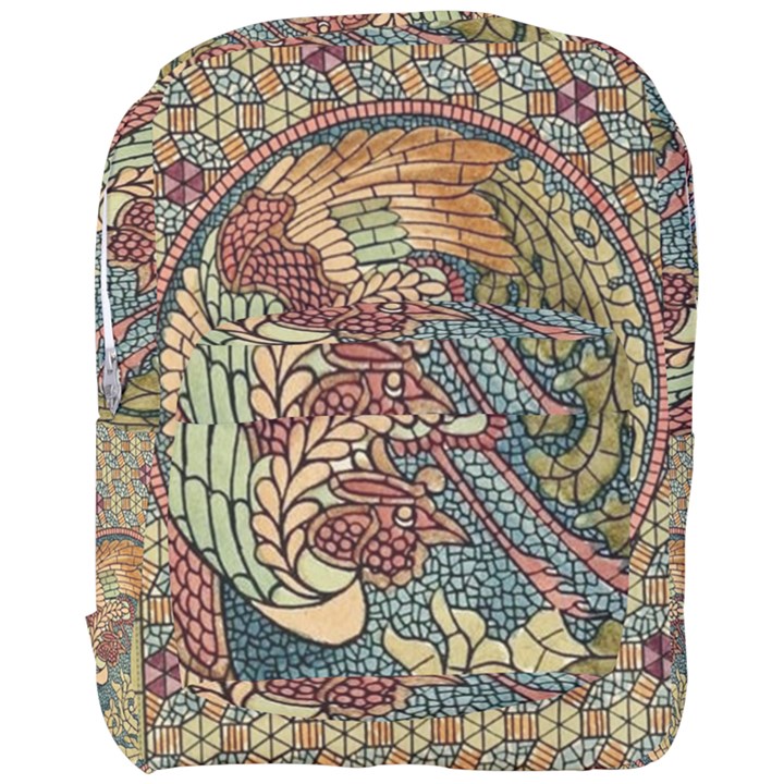 Wings Feathers Cubism Mosaic Full Print Backpack