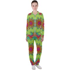 Abstract Art Abstract Background Green Casual Jacket And Pants Set