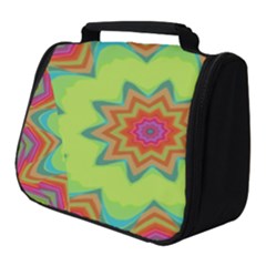 Abstract Art Abstract Background Green Full Print Travel Pouch (small)