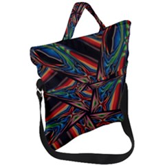 Abstract Art Pattern Fold Over Handle Tote Bag