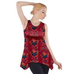 Christmas Pattern Side Drop Tank Tunic by Wegoenart