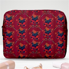 Christmas Pattern Make Up Pouch (large) by Wegoenart