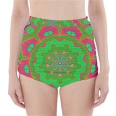 Abstract Art Abstract Background Pattern High-waisted Bikini Bottoms by Wegoenart