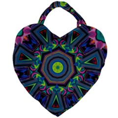 Abstract Art Background Giant Heart Shaped Tote by Wegoenart