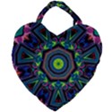 Abstract Art Background Giant Heart Shaped Tote View2