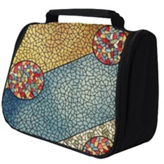 Background Cubism Circle Shape Full Print Travel Pouch (big)