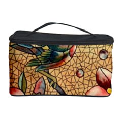 Flower Cubism Mosaic Vintage Cosmetic Storage