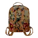 Flower Cubism Mosaic Vintage Flap Pocket Backpack (Small) View3