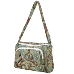 Fish Underwater Cubism Mosaic Front Pocket Crossbody Bag by Wegoenart