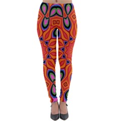 Art Abstract Background Pattern Lightweight Velour Leggings by Wegoenart