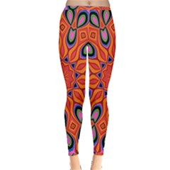 Art Abstract Background Pattern Inside Out Leggings by Wegoenart