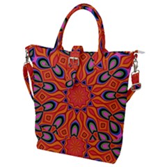 Art Abstract Background Pattern Buckle Top Tote Bag