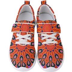 Art Abstract Background Pattern Men s Velcro Strap Shoes