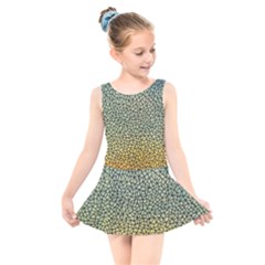 Background Cubism Mosaic Vintage Kids  Skater Dress Swimsuit