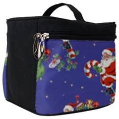 Christmas Vintage Santa Background Make Up Travel Bag (big) by Wegoenart