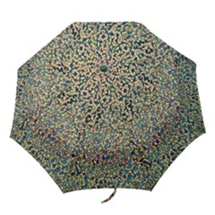 Background Cubism Mosaic Vintage Folding Umbrellas