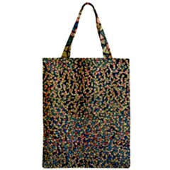 Background Cubism Mosaic Vintage Zipper Classic Tote Bag by Wegoenart