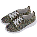 Background Cubism Mosaic Vintage Women s Lightweight Sports Shoes View2