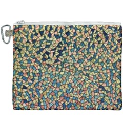 Background Cubism Mosaic Vintage Canvas Cosmetic Bag (xxxl) by Wegoenart