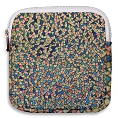 Background Cubism Mosaic Vintage Mini Square Pouch