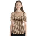 Woven Rope Texture Textures Rope Butterfly Sleeve Cutout Tee  View1