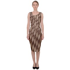 Woven Rope Texture Textures Rope Sleeveless Pencil Dress