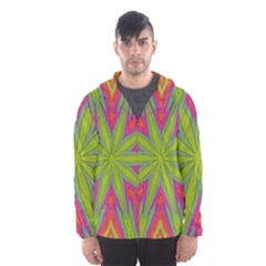 Abstract Art Abstract Background Hooded Windbreaker (men)