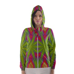 Abstract Art Abstract Background Hooded Windbreaker (women) by Wegoenart