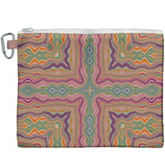 Abstract Design Abstract Art Orange Canvas Cosmetic Bag (xxxl) by Wegoenart