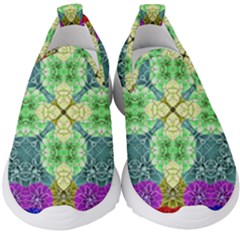 Flower Design Design Artistic Kids  Slip On Sneakers