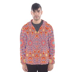 Art Abstract Background Hooded Windbreaker (men)