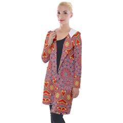 Art Abstract Background Hooded Pocket Cardigan