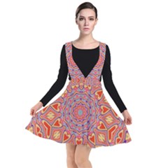 Art Abstract Background Plunge Pinafore Dress