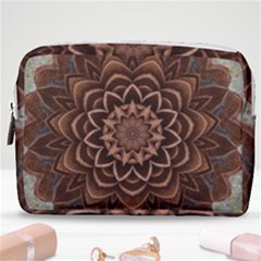 Abstract Art Texture Mandala Make Up Pouch (medium)