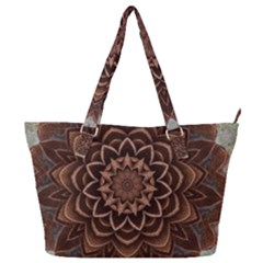 Abstract Art Texture Mandala Full Print Shoulder Bag