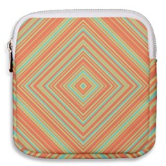 Geometric Art Abstract Background Mini Square Pouch