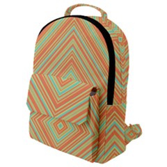 Geometric Art Abstract Background Flap Pocket Backpack (small)