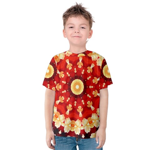 Abstract Art Abstract Background Kids  Cotton Tee by Wegoenart