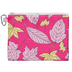 Autumn Dried Leaves Dry Nature Canvas Cosmetic Bag (xxl) by Wegoenart