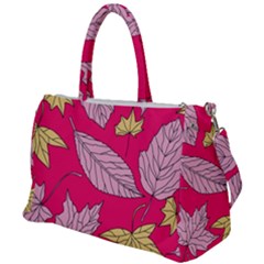 Autumn Dried Leaves Dry Nature Duffel Travel Bag by Wegoenart