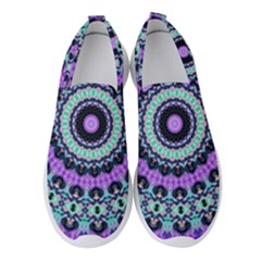 Abstract Art Background Women s Slip On Sneakers