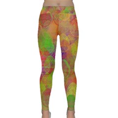 Easter Egg Colorful Texture Classic Yoga Leggings by Wegoenart