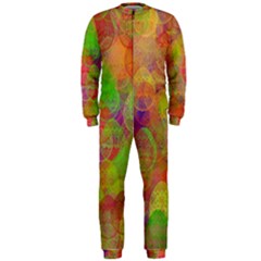 Easter Egg Colorful Texture Onepiece Jumpsuit (men)  by Wegoenart