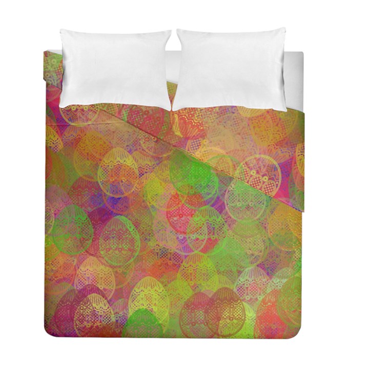 Easter Egg Colorful Texture Duvet Cover Double Side (Full/ Double Size)