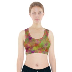 Easter Egg Colorful Texture Sports Bra With Pocket