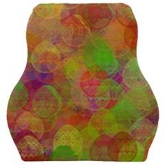 Easter Egg Colorful Texture Car Seat Velour Cushion  by Wegoenart