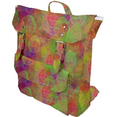 Easter Egg Colorful Texture Buckle Up Backpack by Wegoenart